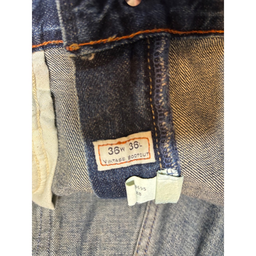 J Crew 35/36 Mens Dark Wash Straight Leg Denim Jeans - Picture 9 of 14